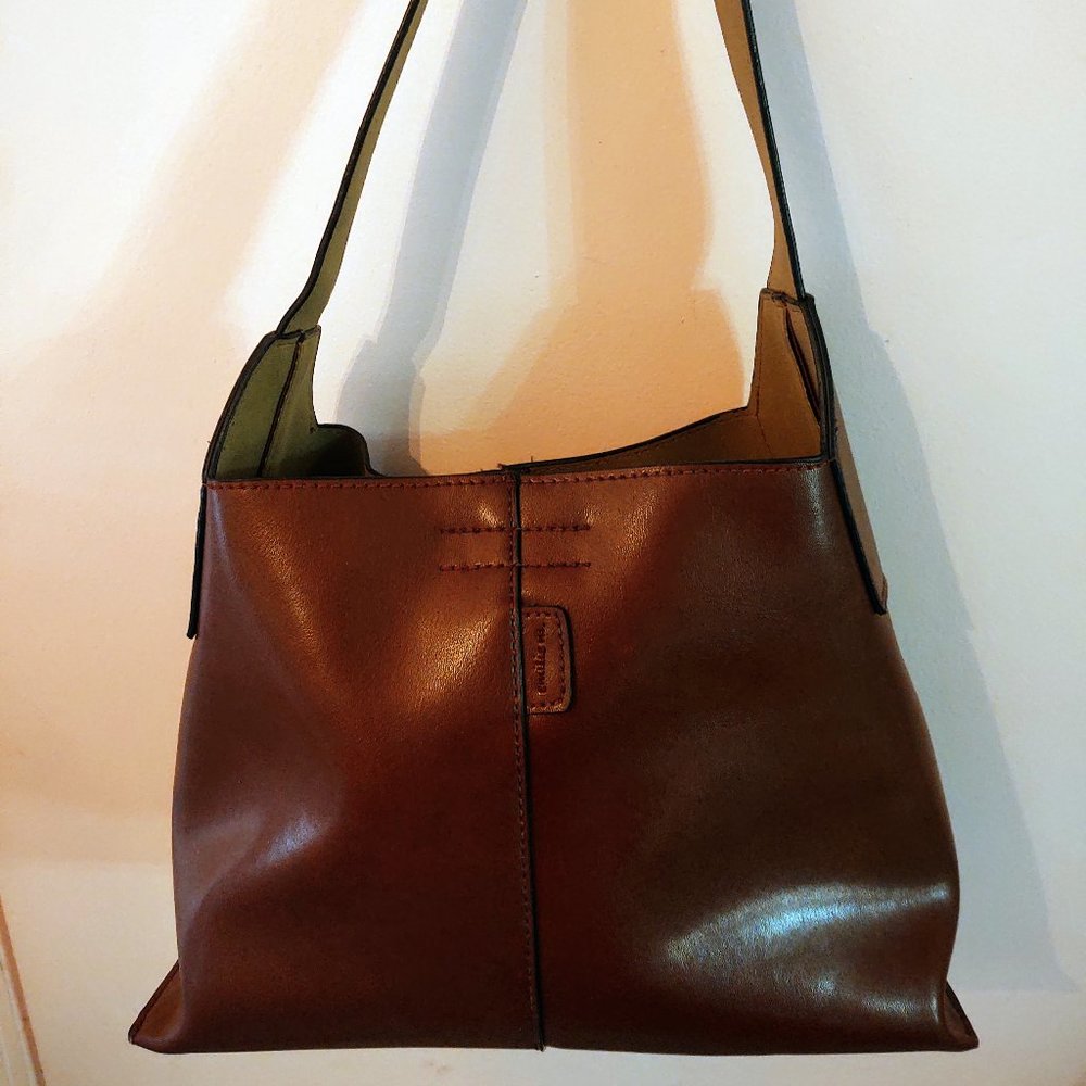 Brown Leather Emilie M Hand Bag